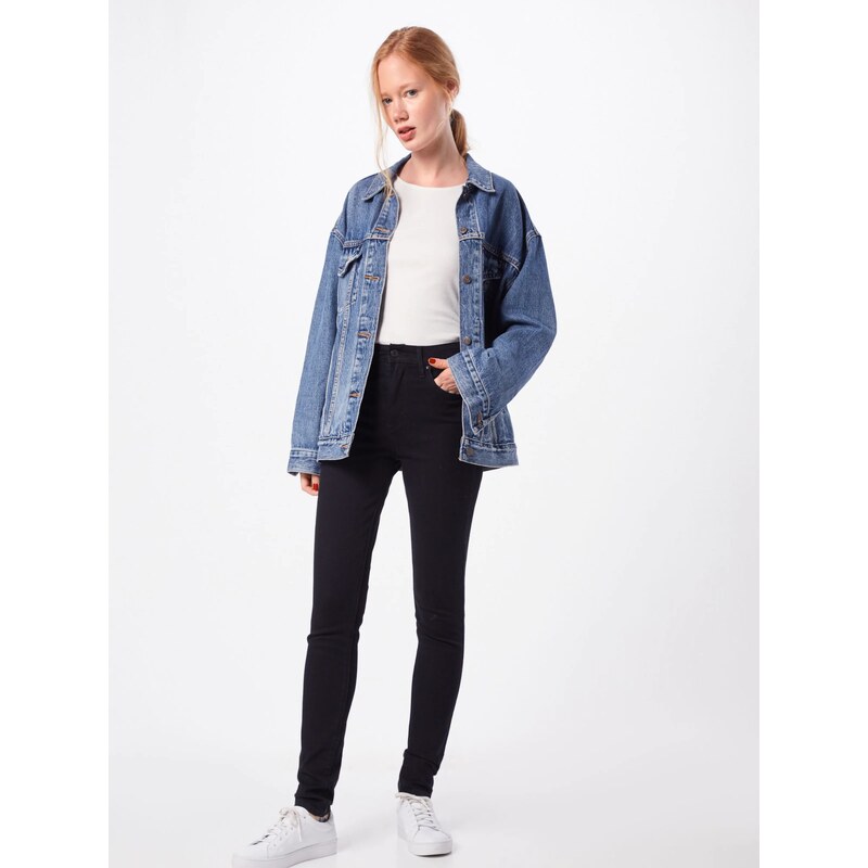 LEVI'S  Kavbojke '721 High Rise Skinny Jeans' črn denim
