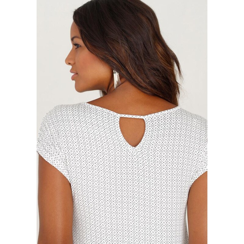 LASCANA Majica črna / off-bela