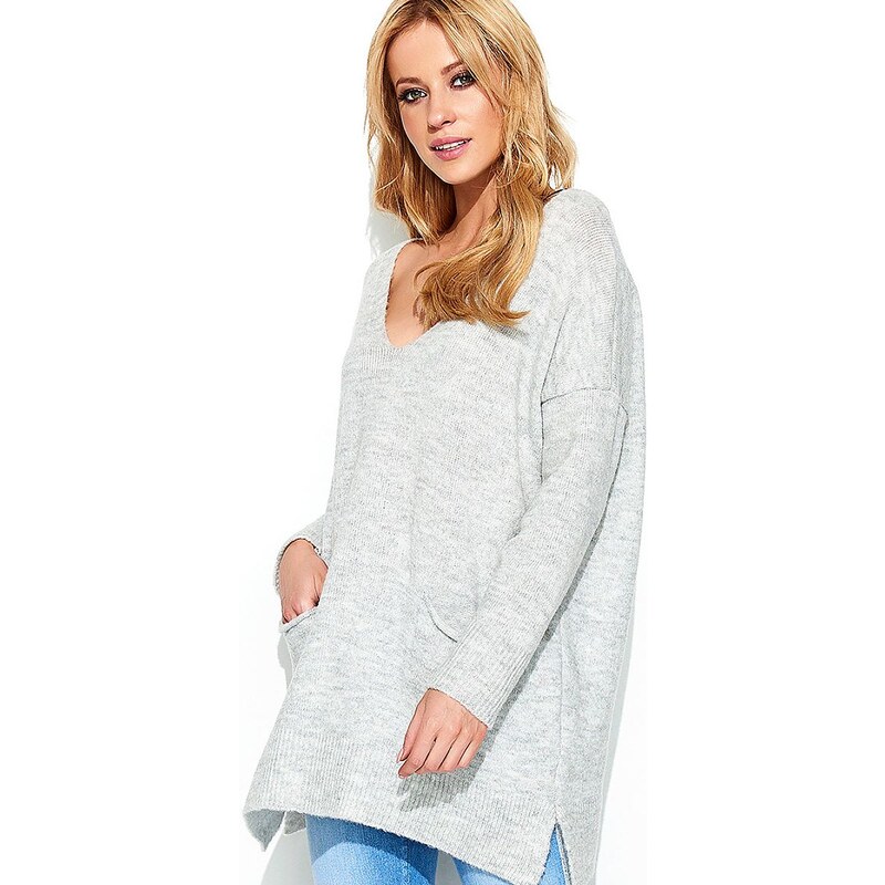 Unitedfashion Ženski pulover 138141 Makadamia - one size fits all