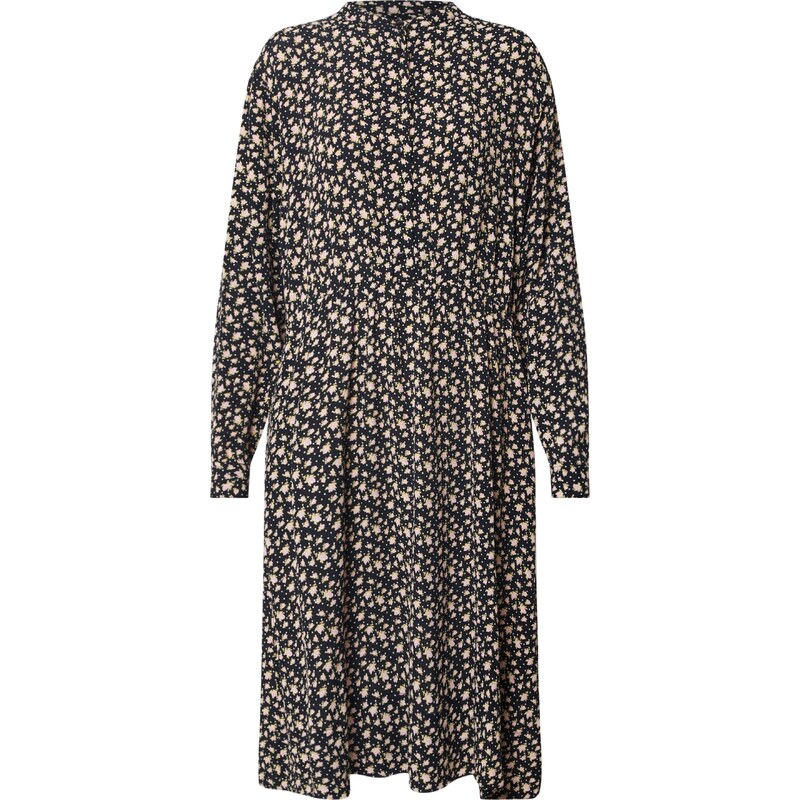 NUÉ NOTES Dolga srajca bež / črna