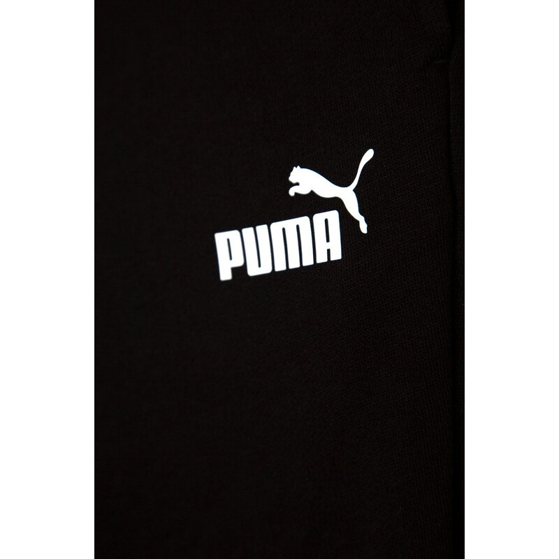 Otroške hlače Puma črna barva