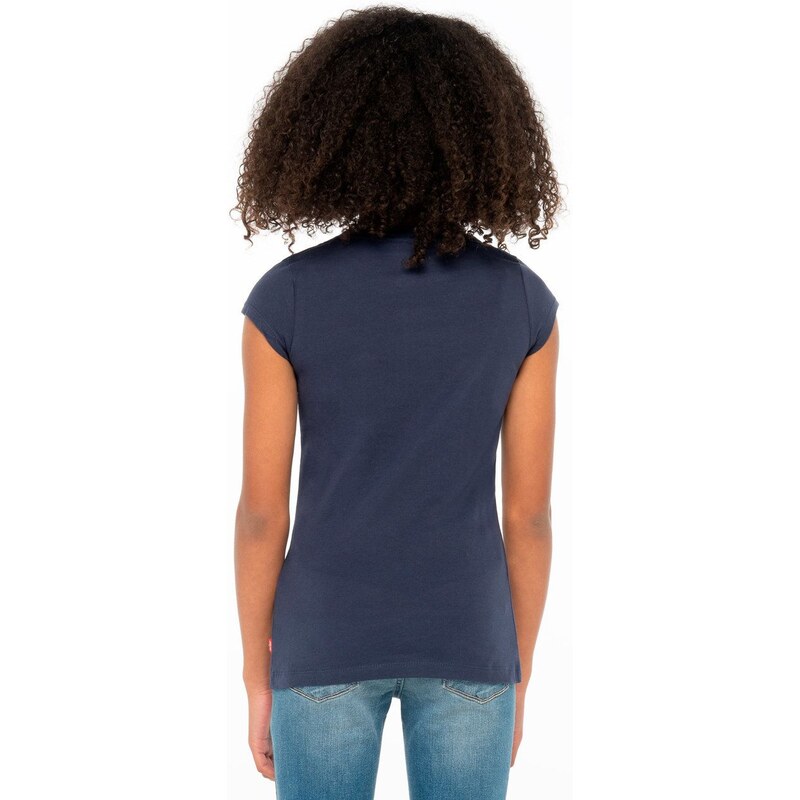 Otroški t-shirt Levi's mornarsko modra barva