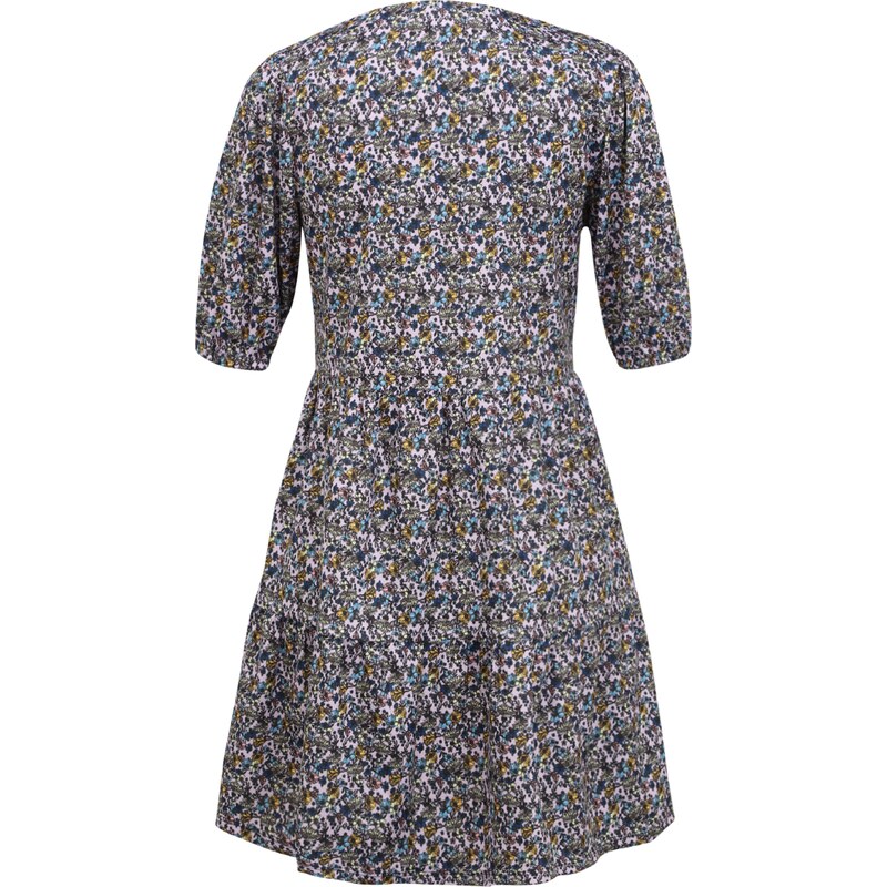 River Island Obleka mornarska / turkizna / rumena / svetlo roza / črna