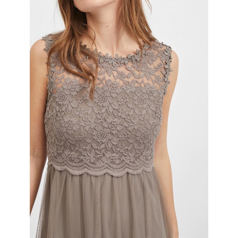 VILA Večerna obleka 'VILynnea' temno siva