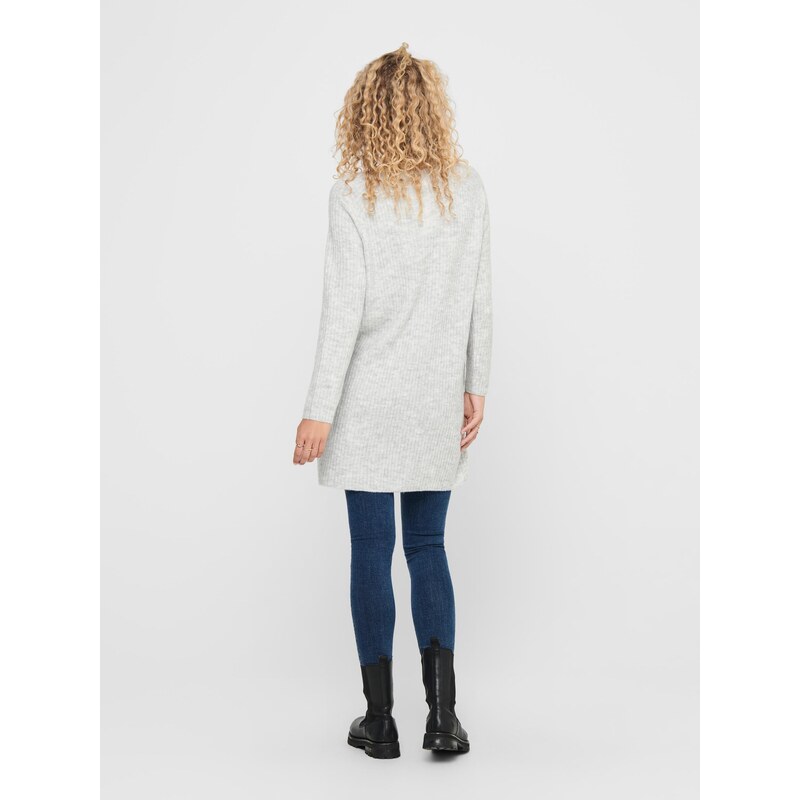 ONLY Pletena obleka 'ONLCarol' svetlo siva