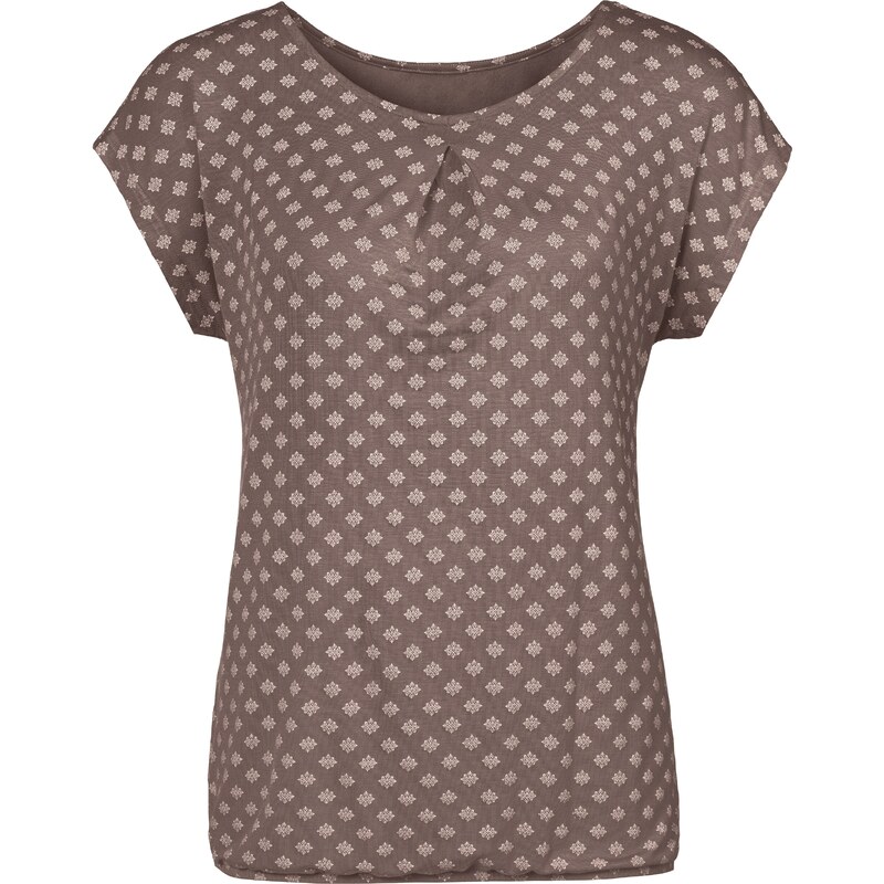 LASCANA Majica rjava / črna