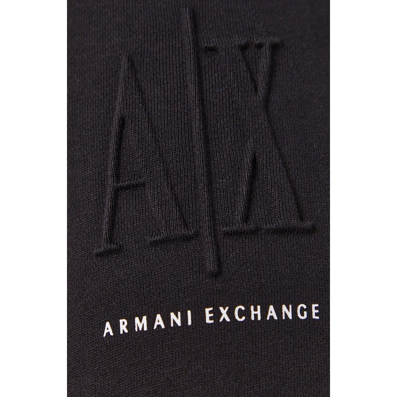 Hlače Armani Exchange žensko, črna barva