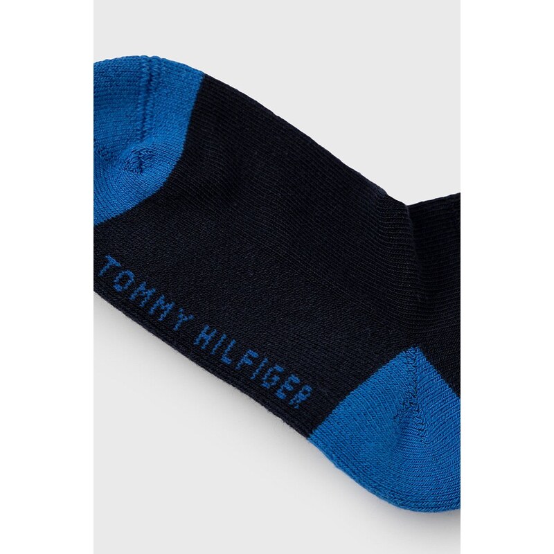 Otroške nogavice Tommy Hilfiger mornarsko modra barva