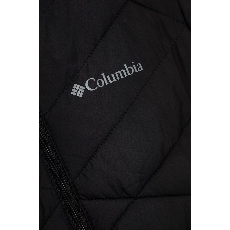 Otroška jakna Columbia črna barva