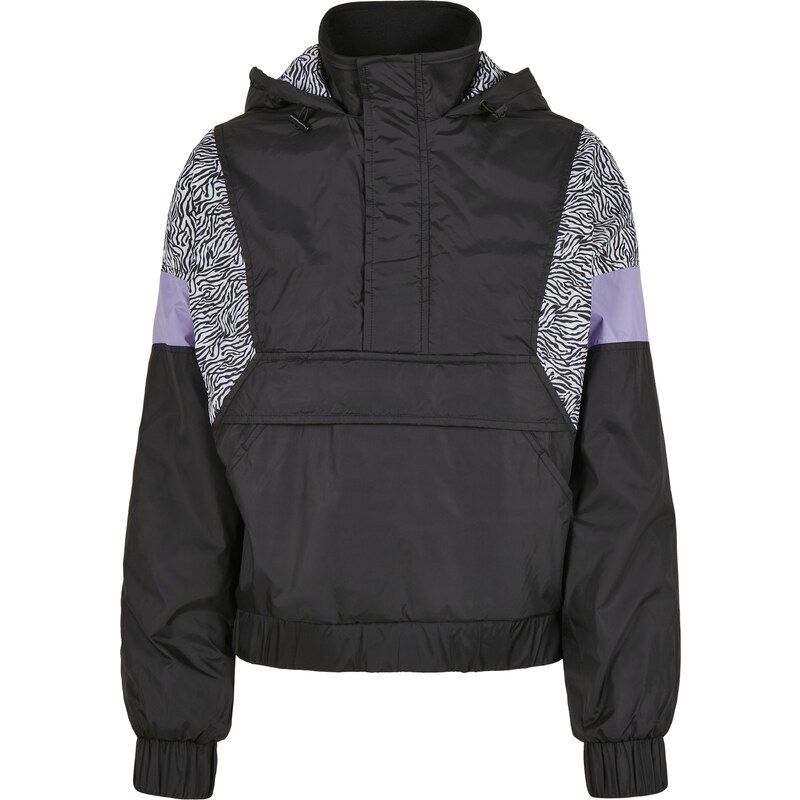 Urban Classics Prehodna jakna lila / črna / bela