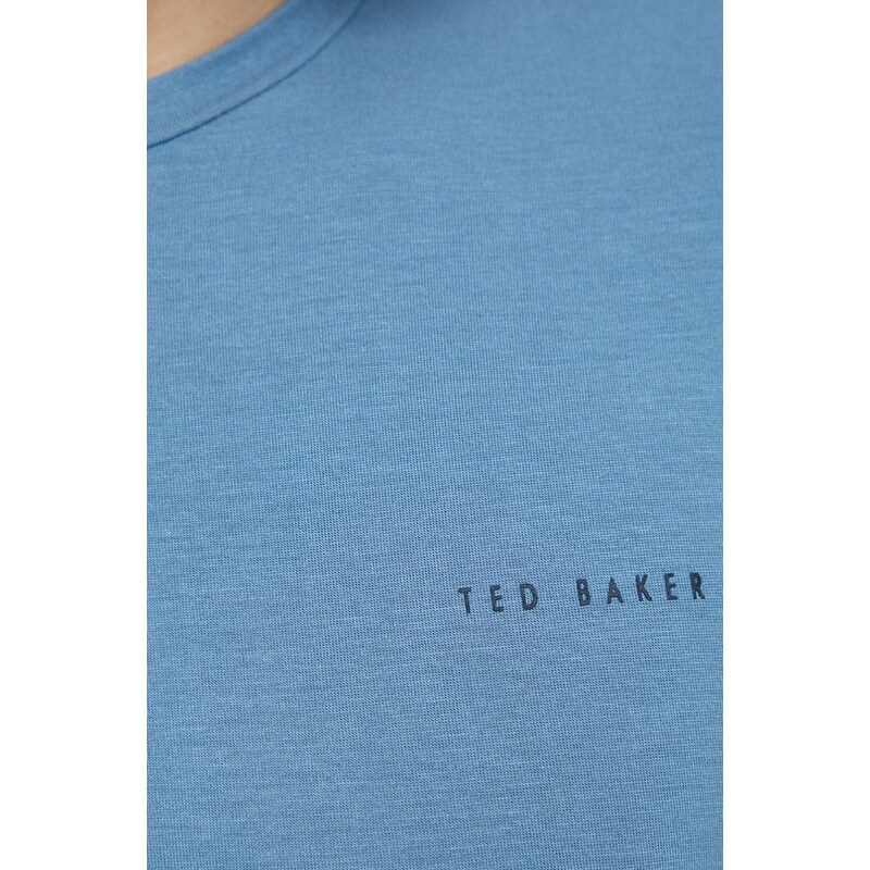 Pižama majica Ted Baker modra barva