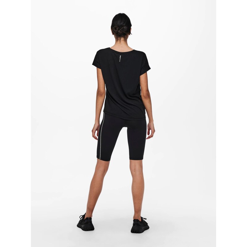 ONLY PLAY Funkcionalna majica 'Aubree' črna / bela