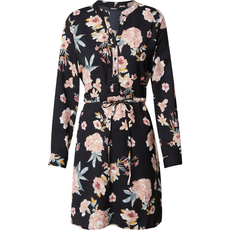 ONLY Dolga srajca 'Cory' srebrno-siva / staro roza / bordo / črna / bela