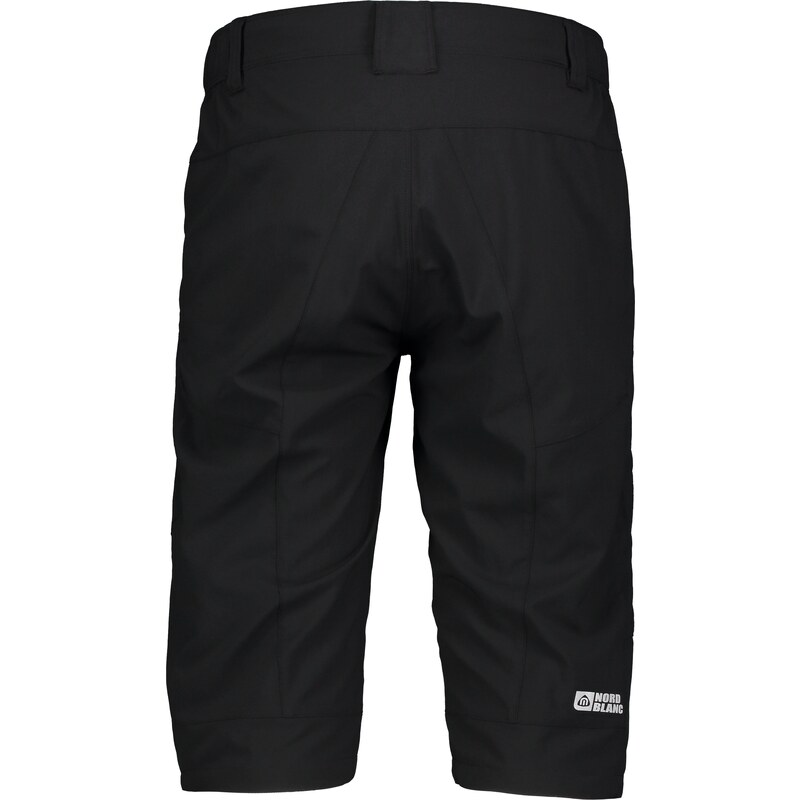 Nordblanc Črne moške lahke outdoor kratke hlače POINT