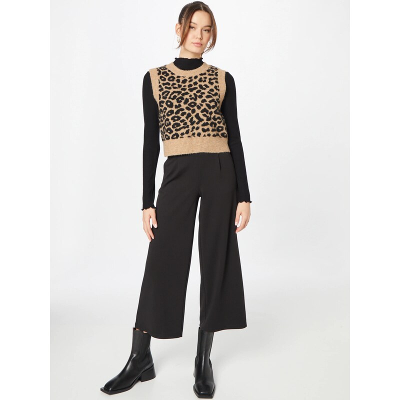 ICHI Hlače z naborki 'Kate' črna