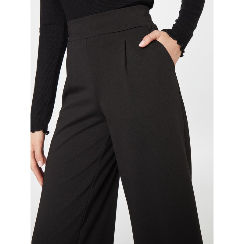 ICHI Hlače z naborki 'Kate' črna