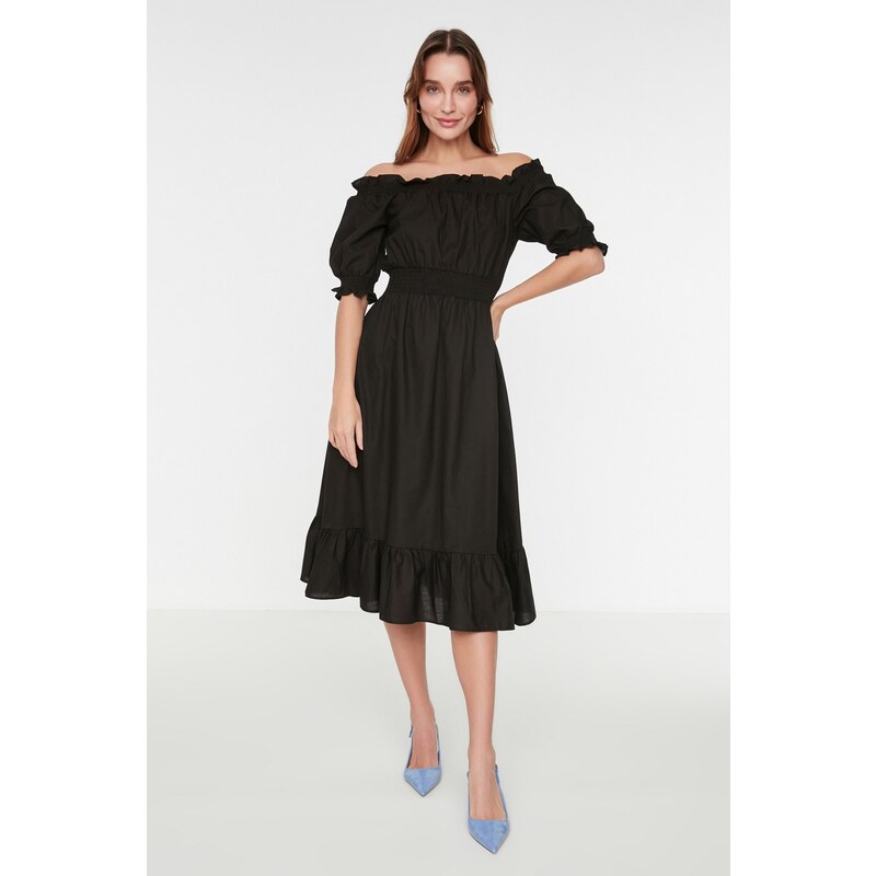 Ženska obleka Trendyol Pleated