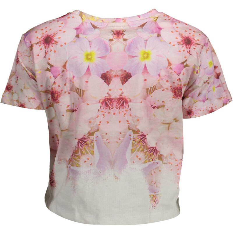 Ženska roza majica s kratkimi rokavi Desigual