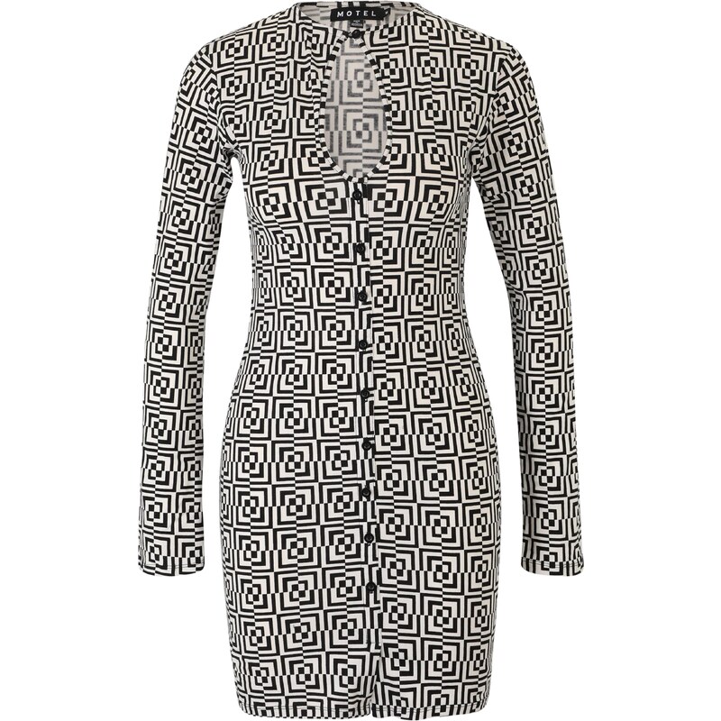 Motel Obleka črna / bela