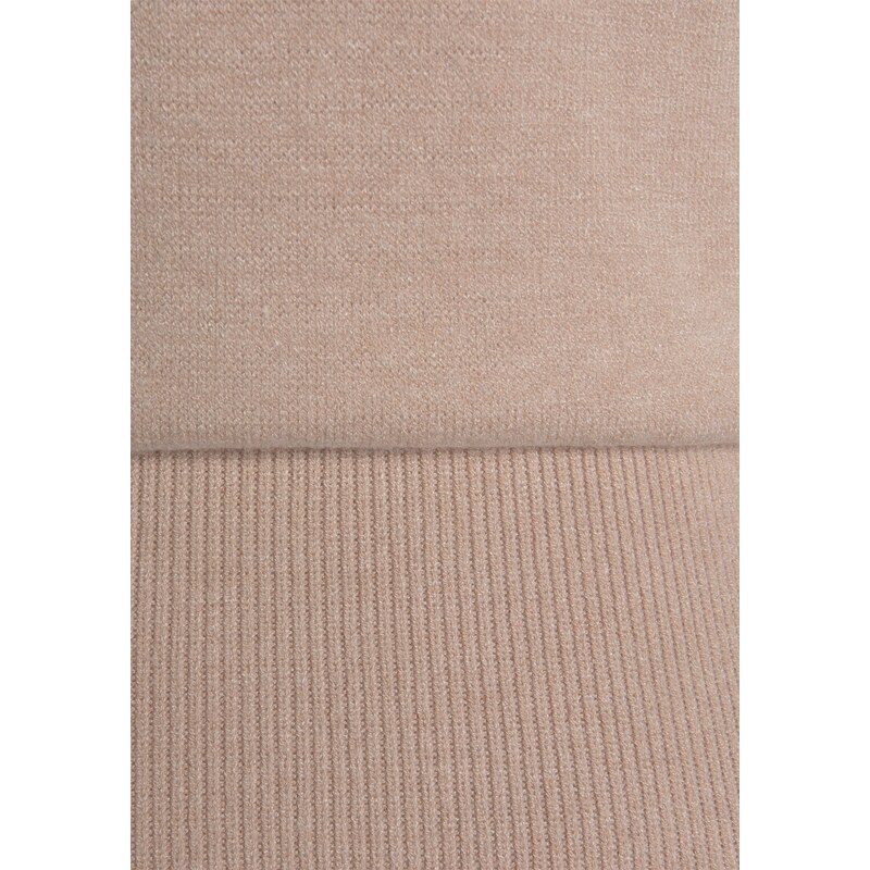 LASCANA Pletena obleka nude