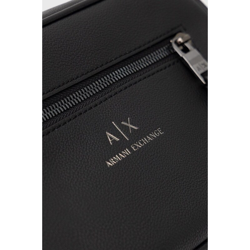 Kozmetična torbica Armani Exchange črna barva