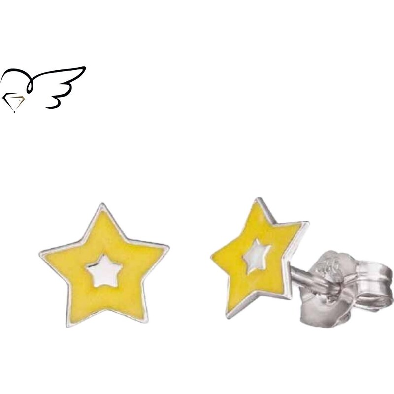 Otroški uhani Herzengel "zvezdica" HEE-03SHINE