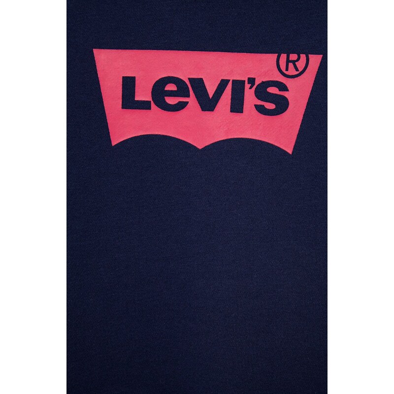 Otroški pulover Levi's mornarsko modra barva