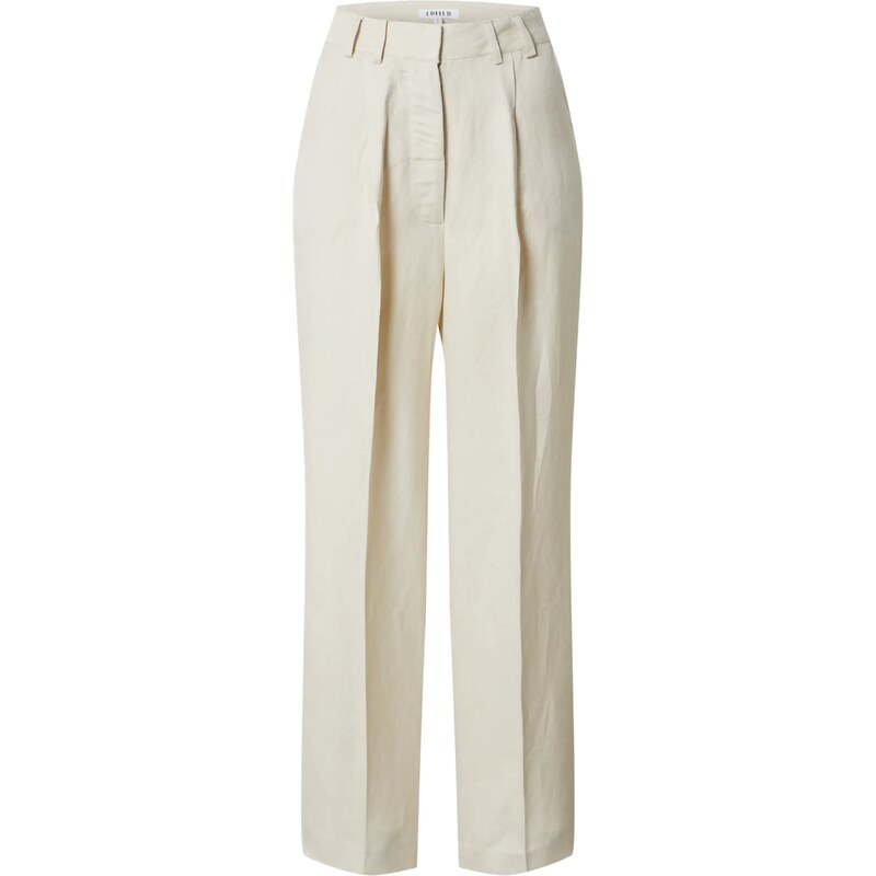 EDITED Hlače z naborki 'Kaj' kremna