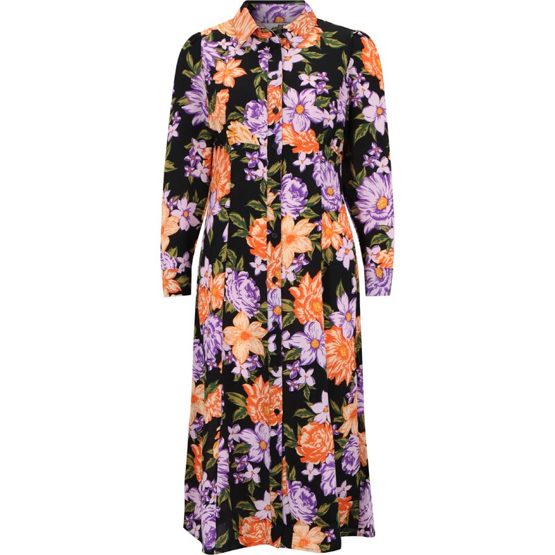 Dorothy Perkins Petite Dolga srajca zelena / lila / oranžna / črna