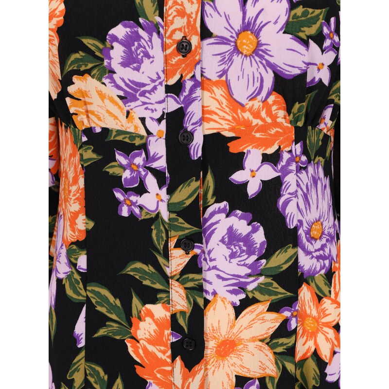 Dorothy Perkins Petite Dolga srajca zelena / lila / oranžna / črna