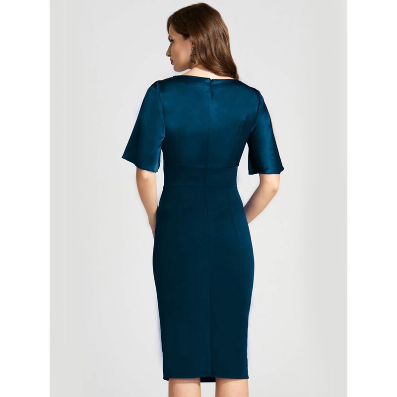 HotSquash Koktejl obleka 'Emma' petrol