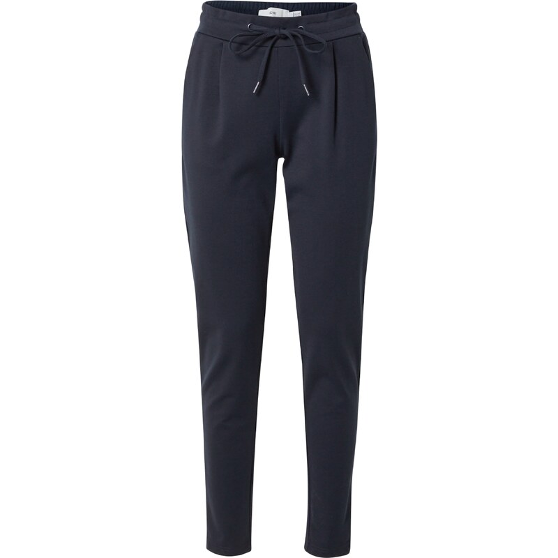 ICHI Hlače z naborki 'IHKate' mornarska