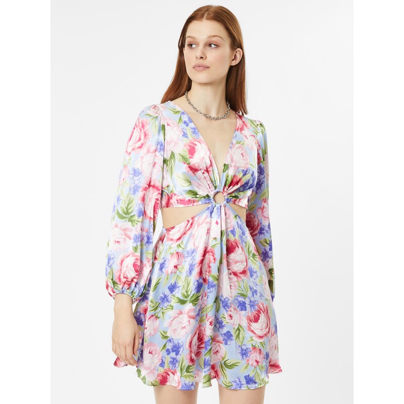 Dorothy Perkins Obleka svetlo modra / mešane barve