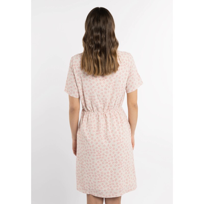 MYMO Poletna obleka staro roza / svetlo roza / off-bela