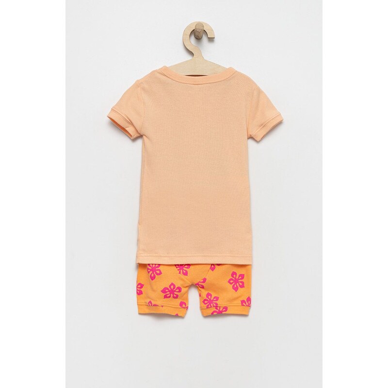 Otroška bombažna pižama GAP oranžna barva