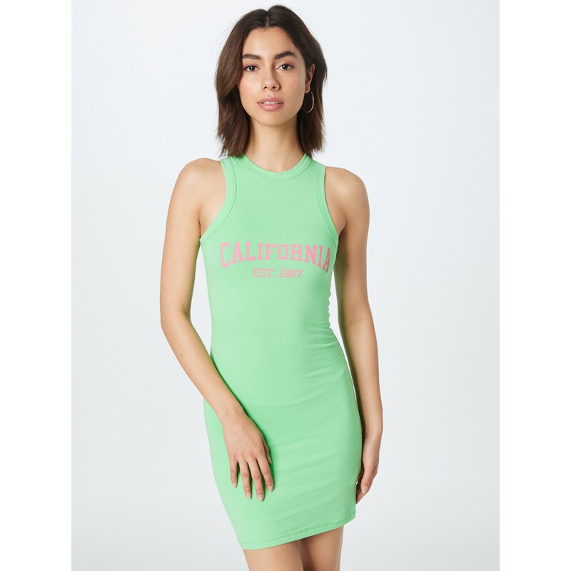 Nasty Gal Obleka 'California' jabolko / svetlo roza