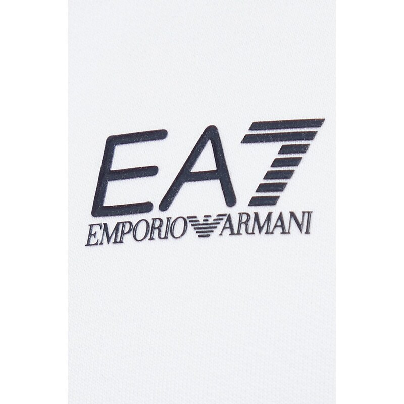 Trenirka EA7 Emporio Armani moški, bela barva