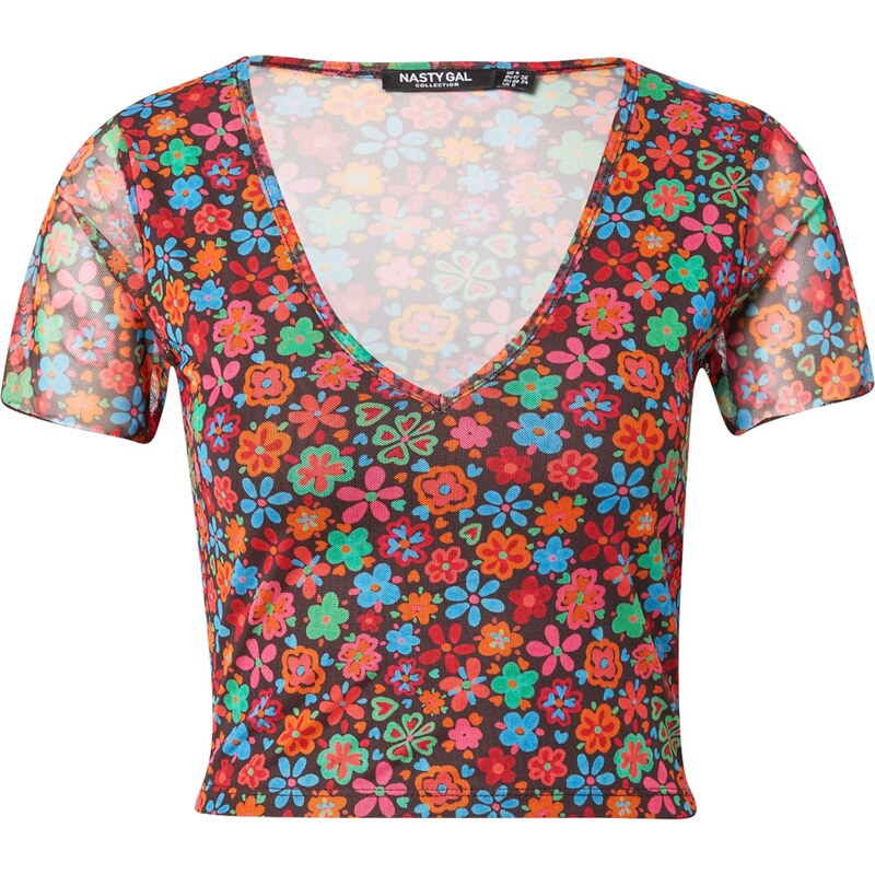 Nasty Gal Majica mešane barve / črna