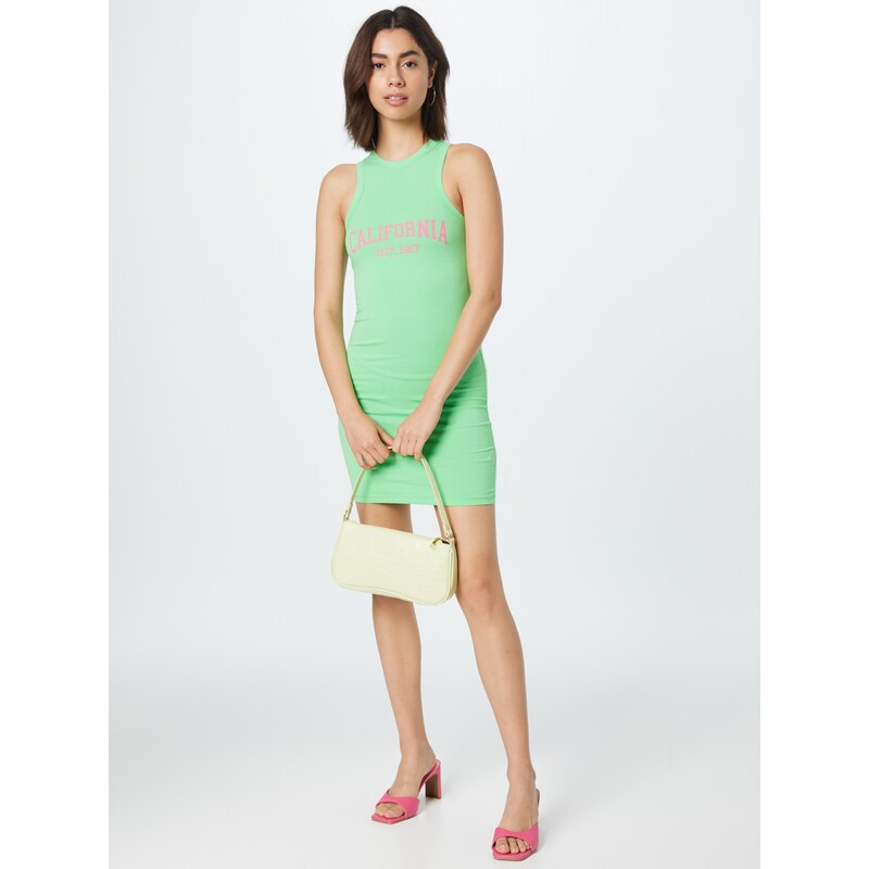 Nasty Gal Obleka 'California' jabolko / svetlo roza