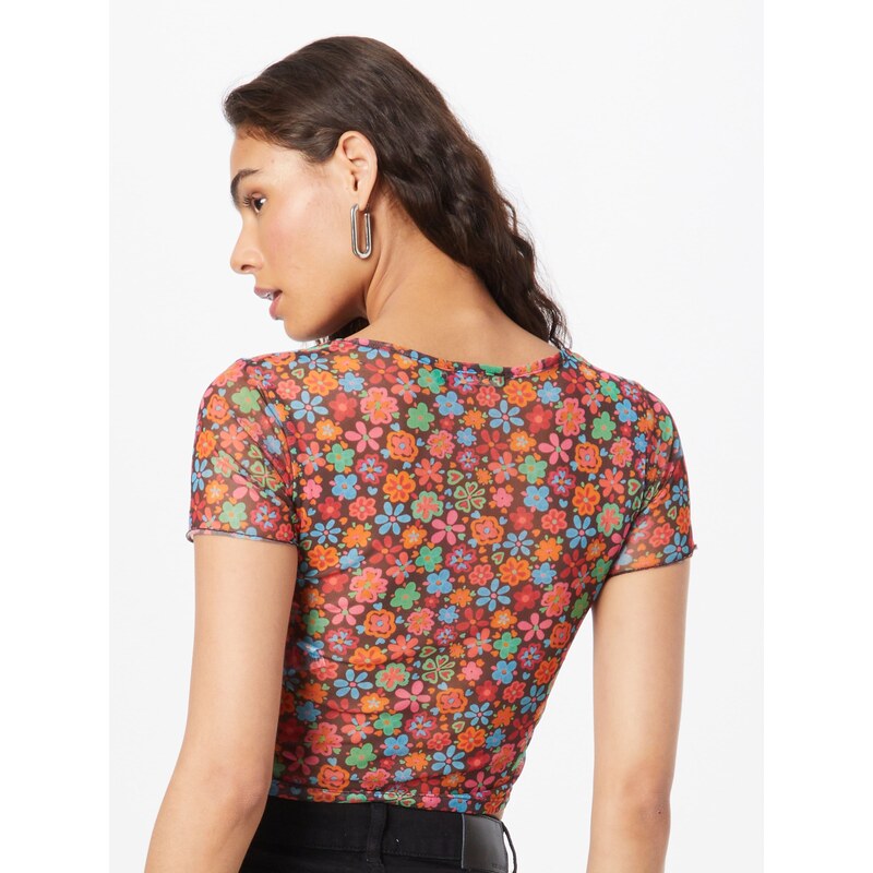 Nasty Gal Majica mešane barve / črna