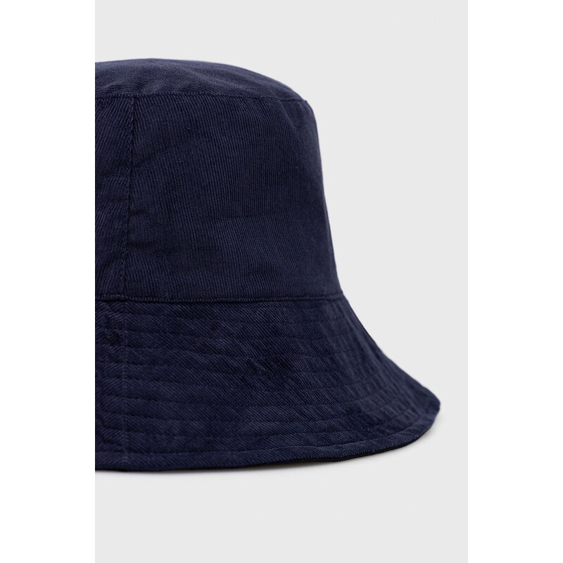Bombažni klobuk Sisley mornarsko modra barva