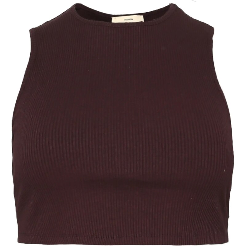 A LOT LESS Top 'Marlene' rjava