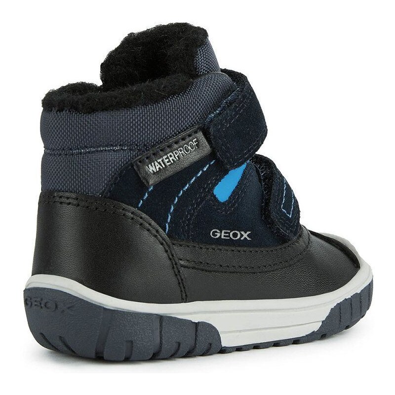 Otroški zimski škornji Geox mornarsko modra barva