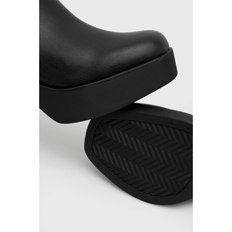 Elegantni škornji Aldo Upscale ženski, črna barva