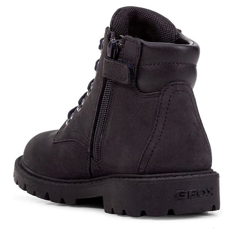Otroški zimski škornji Geox črna barva