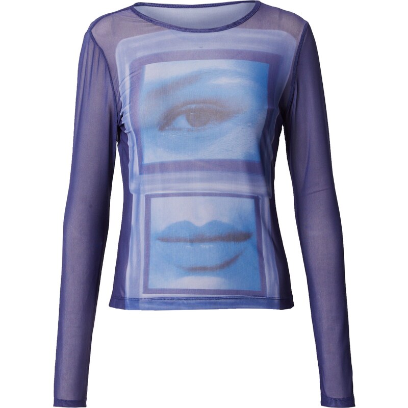 Bella x ABOUT YOU Majica modra / temno modra / bela