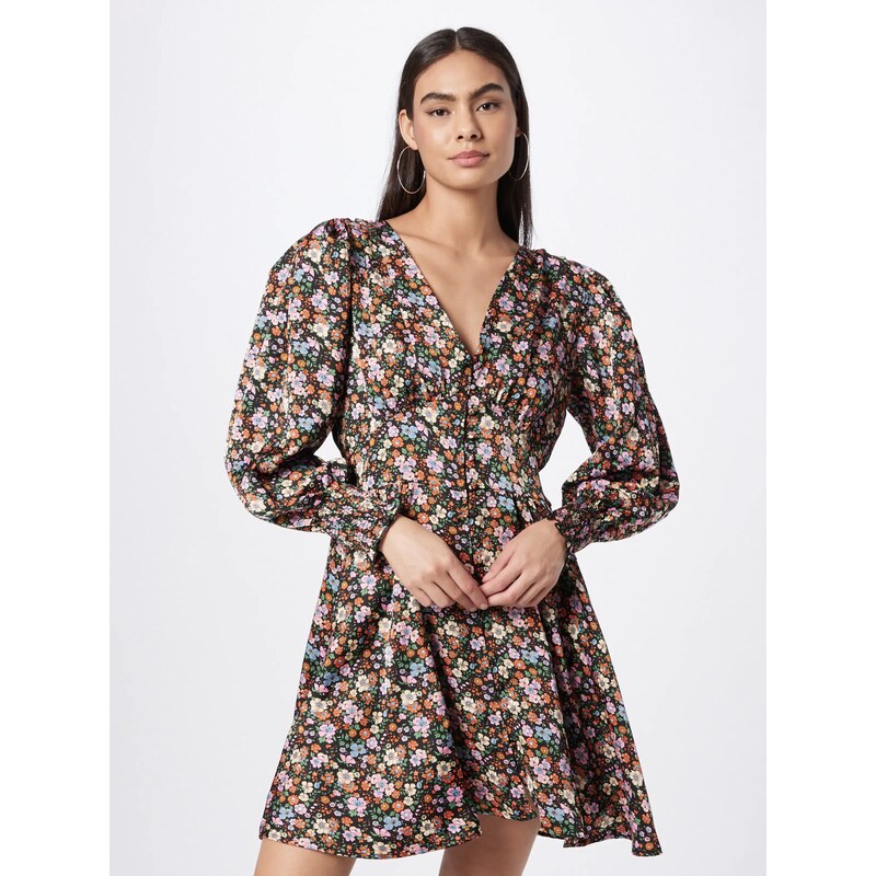 Neo Noir Dolga srajca 'Lecia' svetlo modra / oranžna / roza / črna