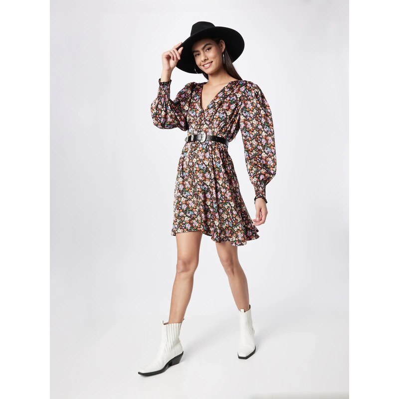 Neo Noir Dolga srajca 'Lecia' svetlo modra / oranžna / roza / črna