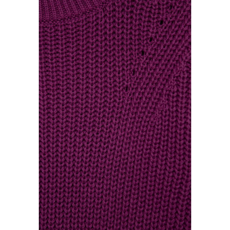 Otroški bombažen pulover GAP vijolična barva