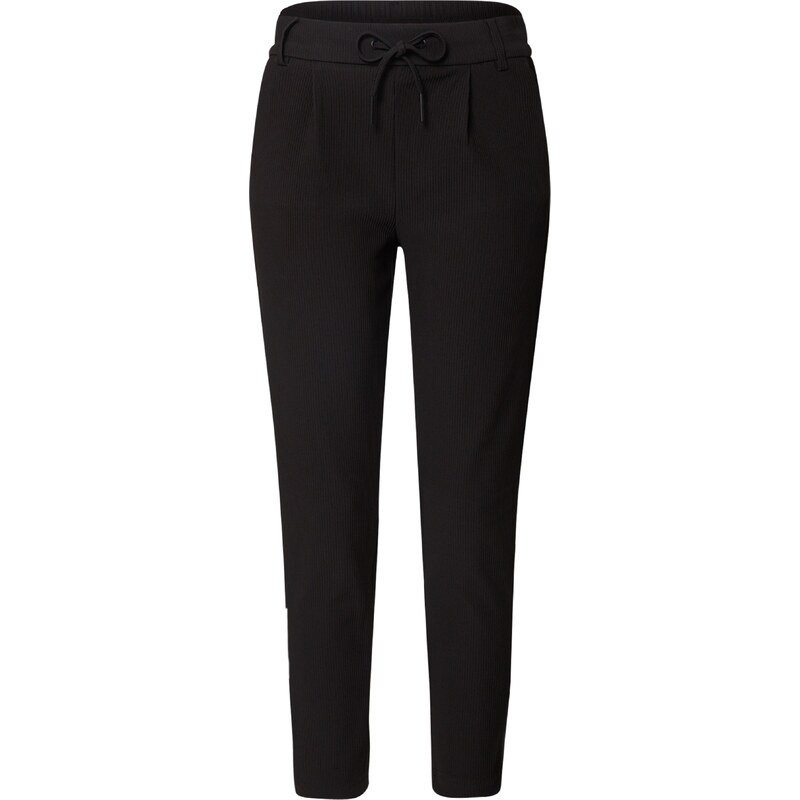 ONLY Hlače z naborki črna